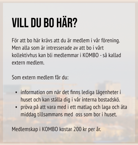 Vill du bo här